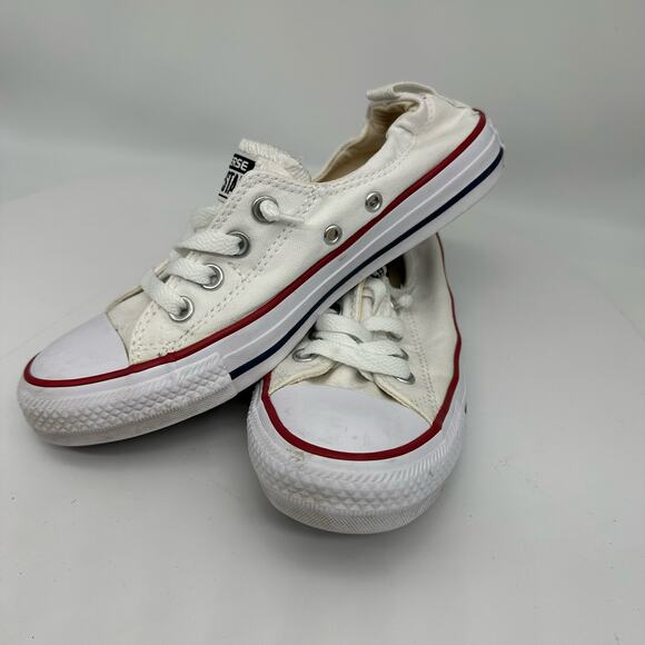 Converse Chuck Taylor All Star Shoreline Ox Low Top White Sneakers Womens 7 - Picture 1 of 16